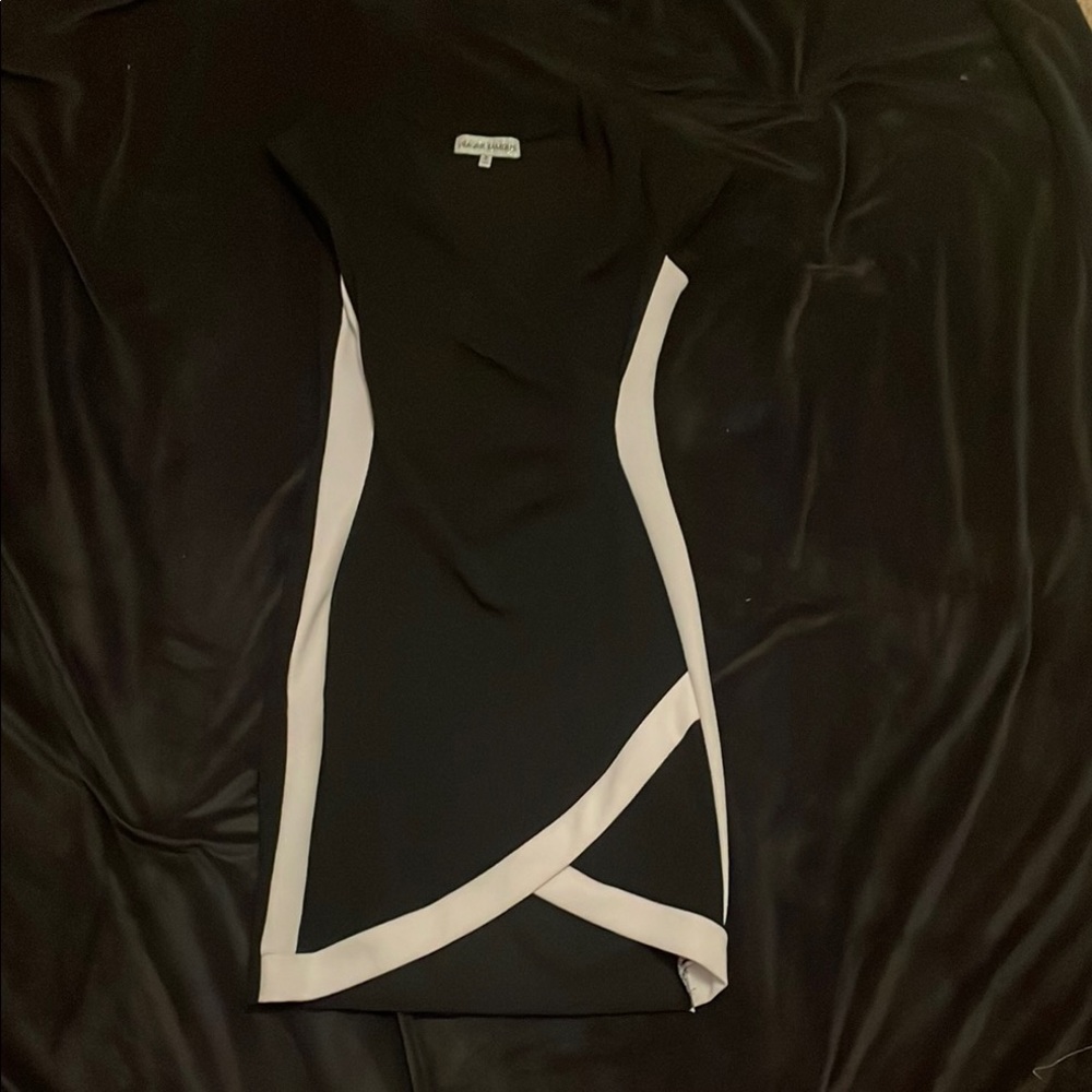Chic Black and White Dress